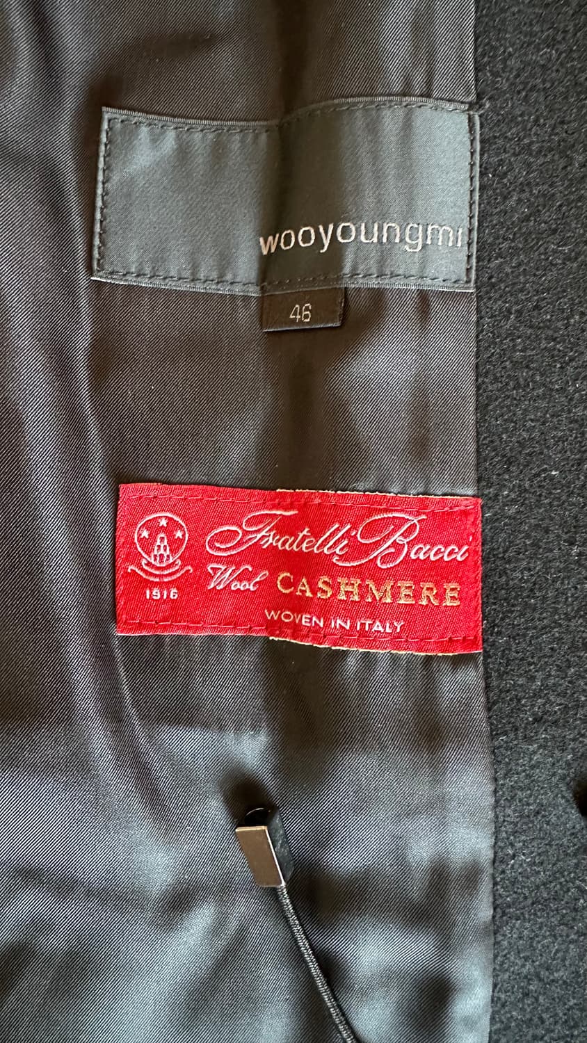 우영미 WOOYOUNGMI 솔리드옴므 코트 자켓 더블레이어 정품 새상품급 상품이미지4