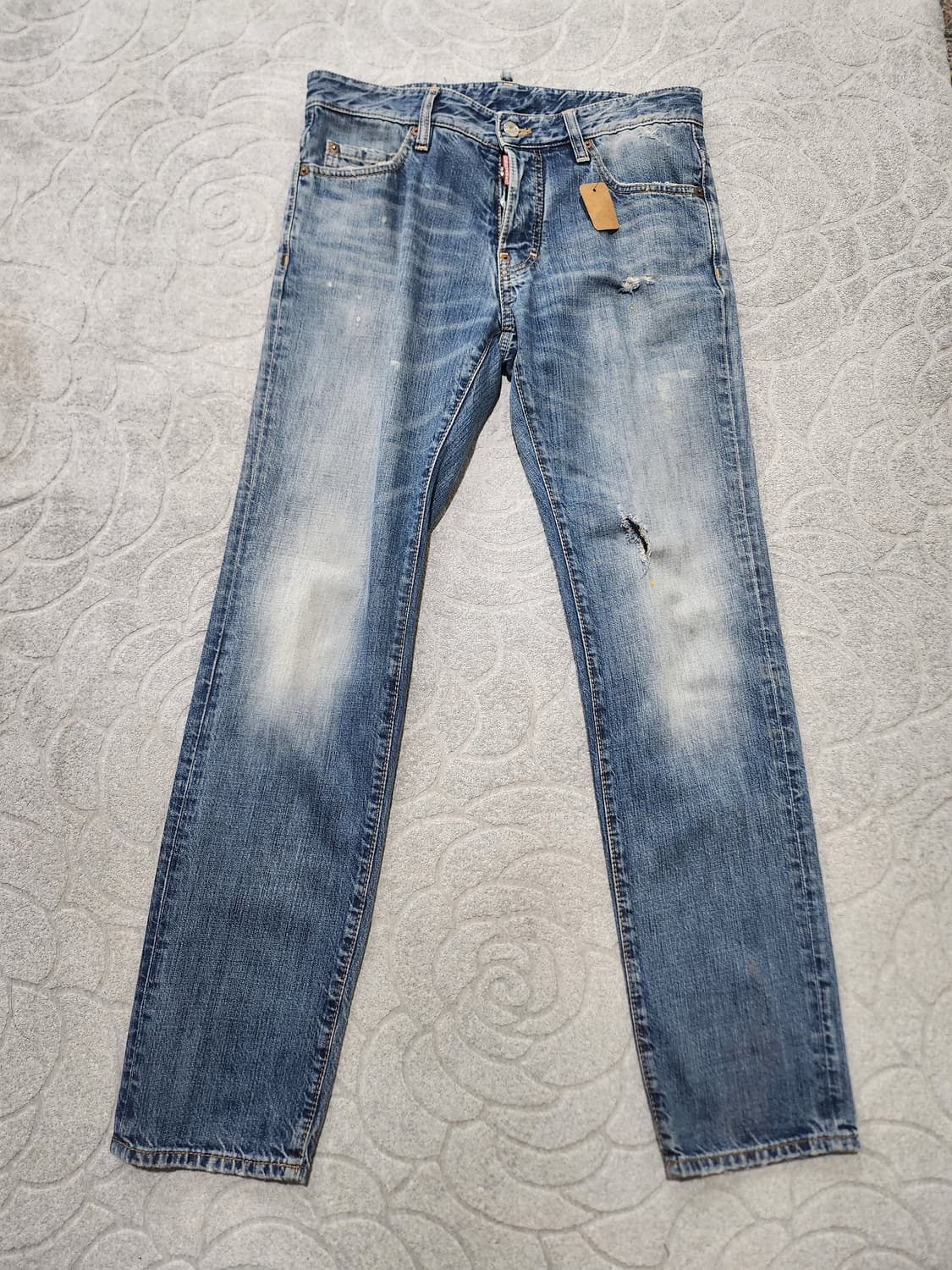 디스퀘어드2 데미지 워싱 슬림핏 청바지  상품이미지2