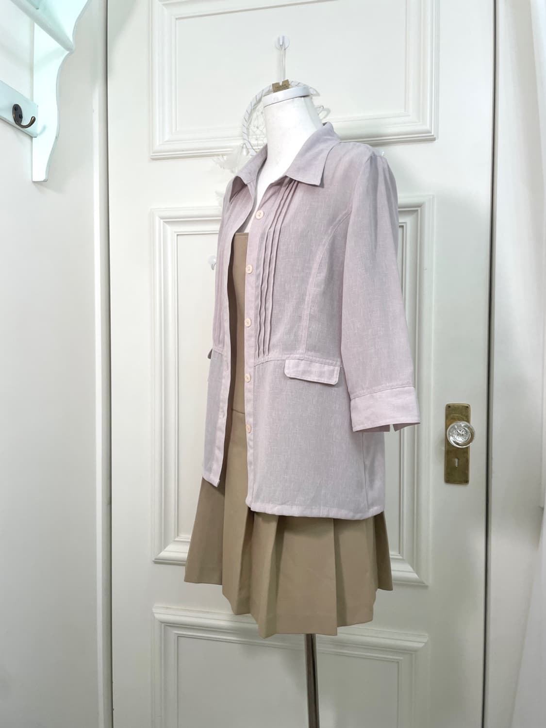 mute lavender summer blouse jacket 상품이미지3