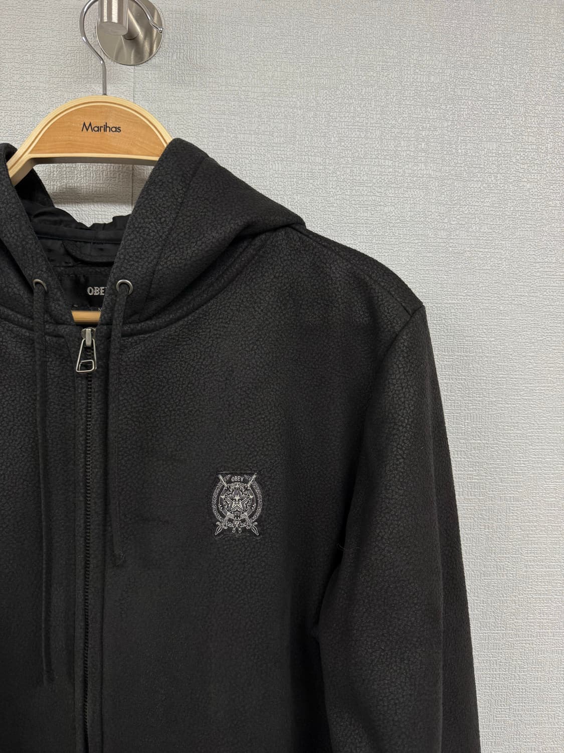 오베이 무스탕 후드집업 상품이미지2