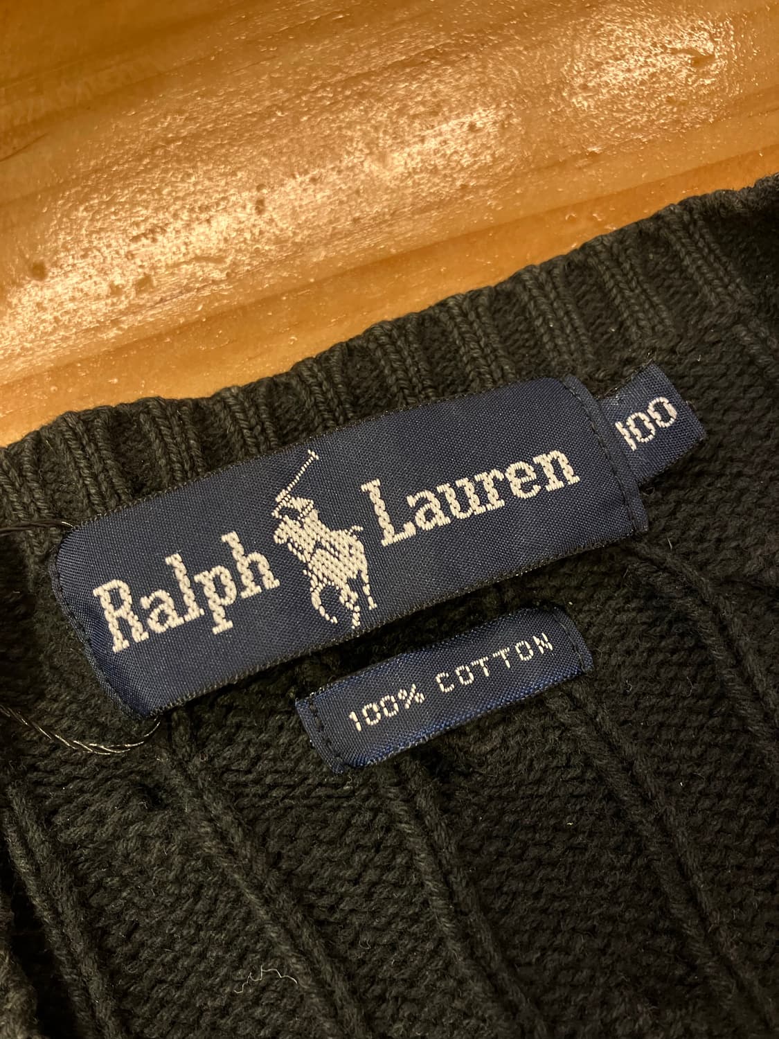 폴로 랄프로렌 꽈배기 니트 블랙 100   #csz1898 상품이미지5