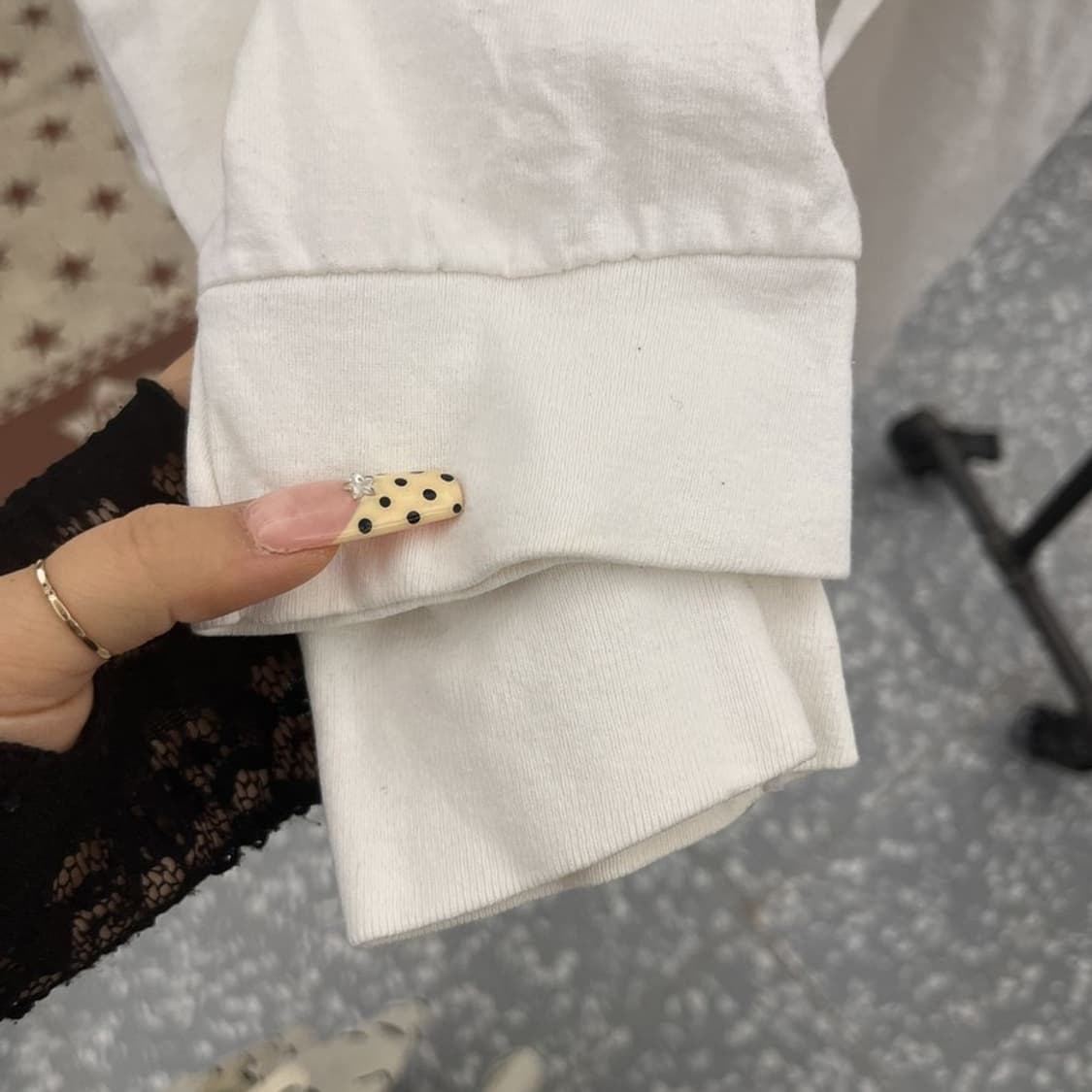 스투시 빈티지 오버핏 빅로고 괌 프린팅 롱슬리브 XL C09829 상품이미지7