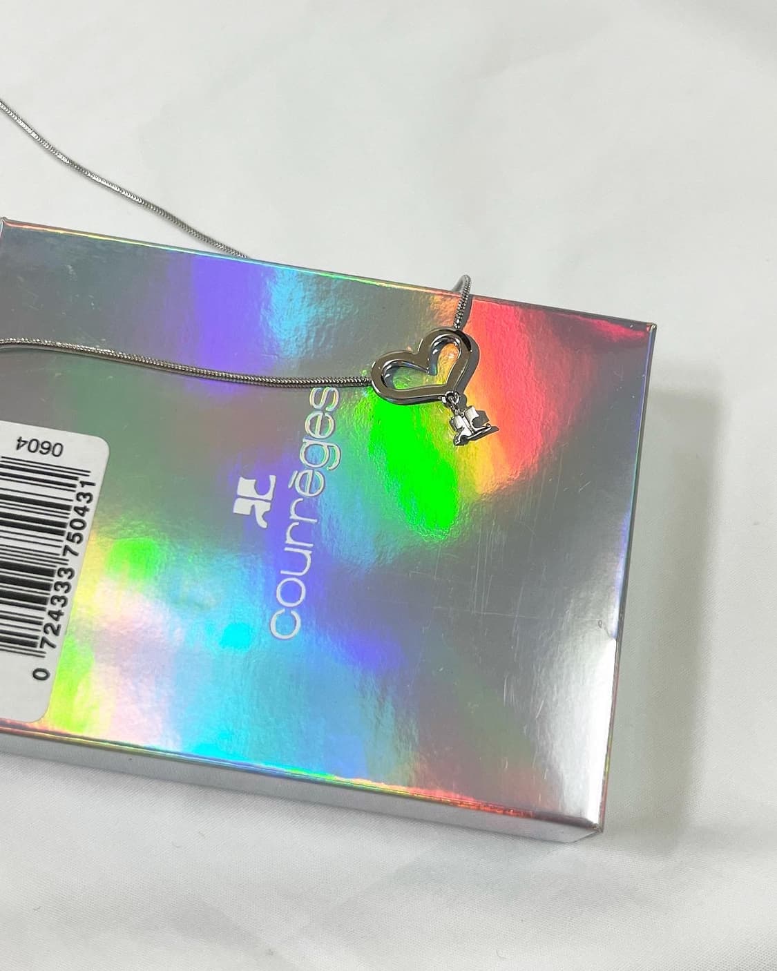 (새상품)꾸레쥬 로고 목걸이 상품이미지4