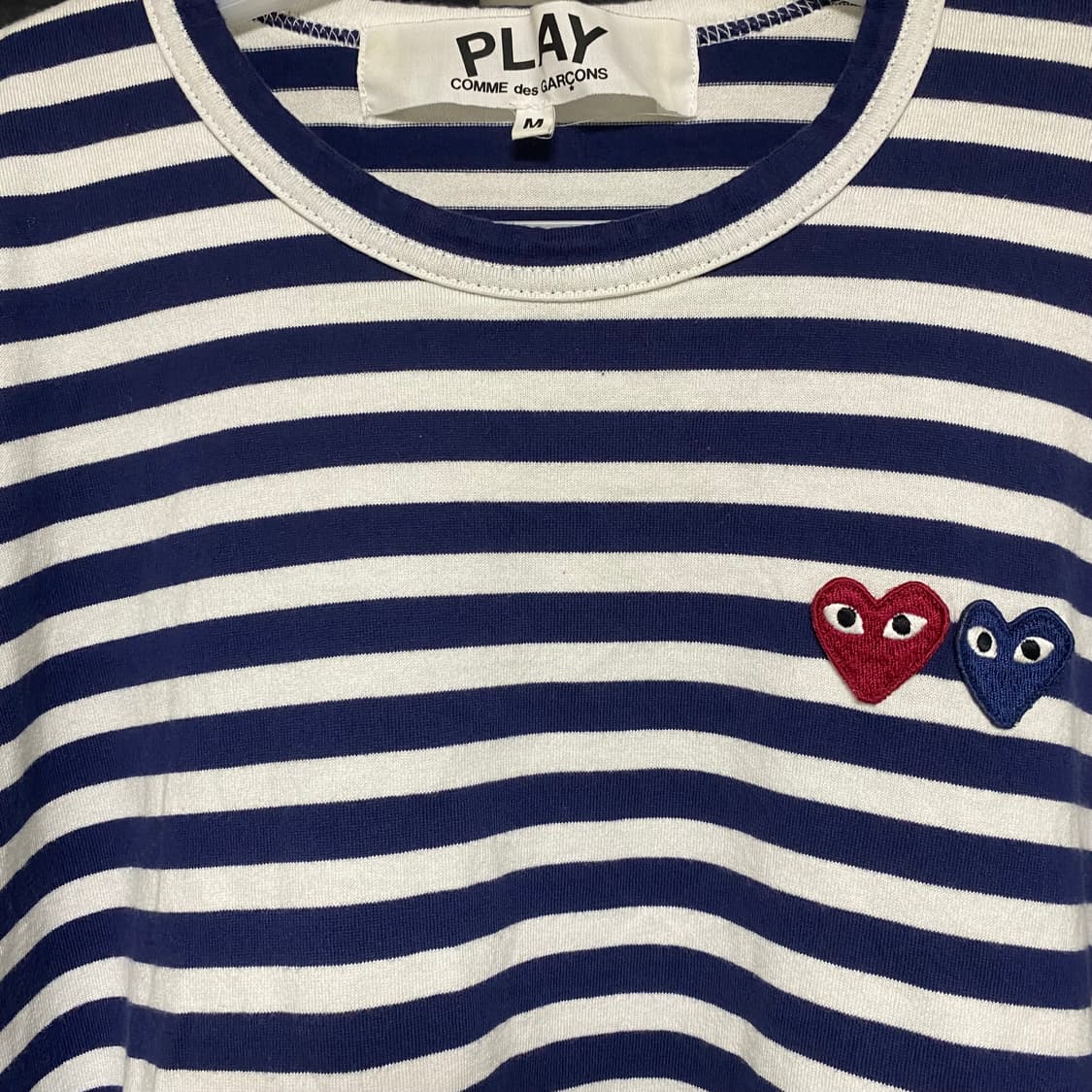 꼼데가르송 더블와펜 롱슬리브 네이비 M 상품이미지2