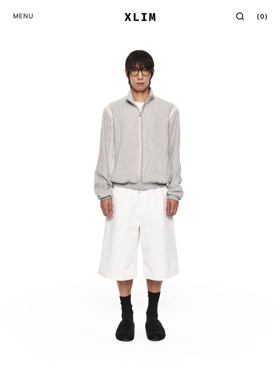 EP.8 01 JERSEY MELANGE GRAY XS사이즈 착샷O 상품이미지1