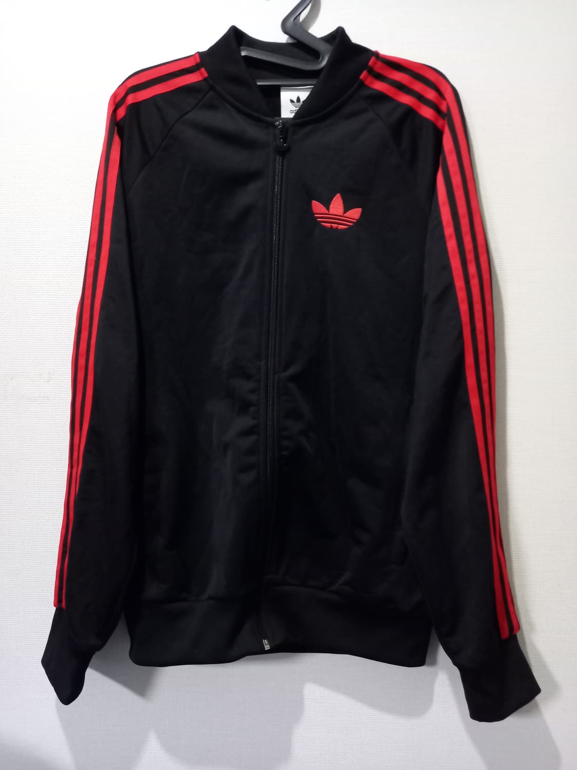 아디다스 파이어버드 검빨 블랙 트랙탑 저지 져지집업 100/L 상품이미지1