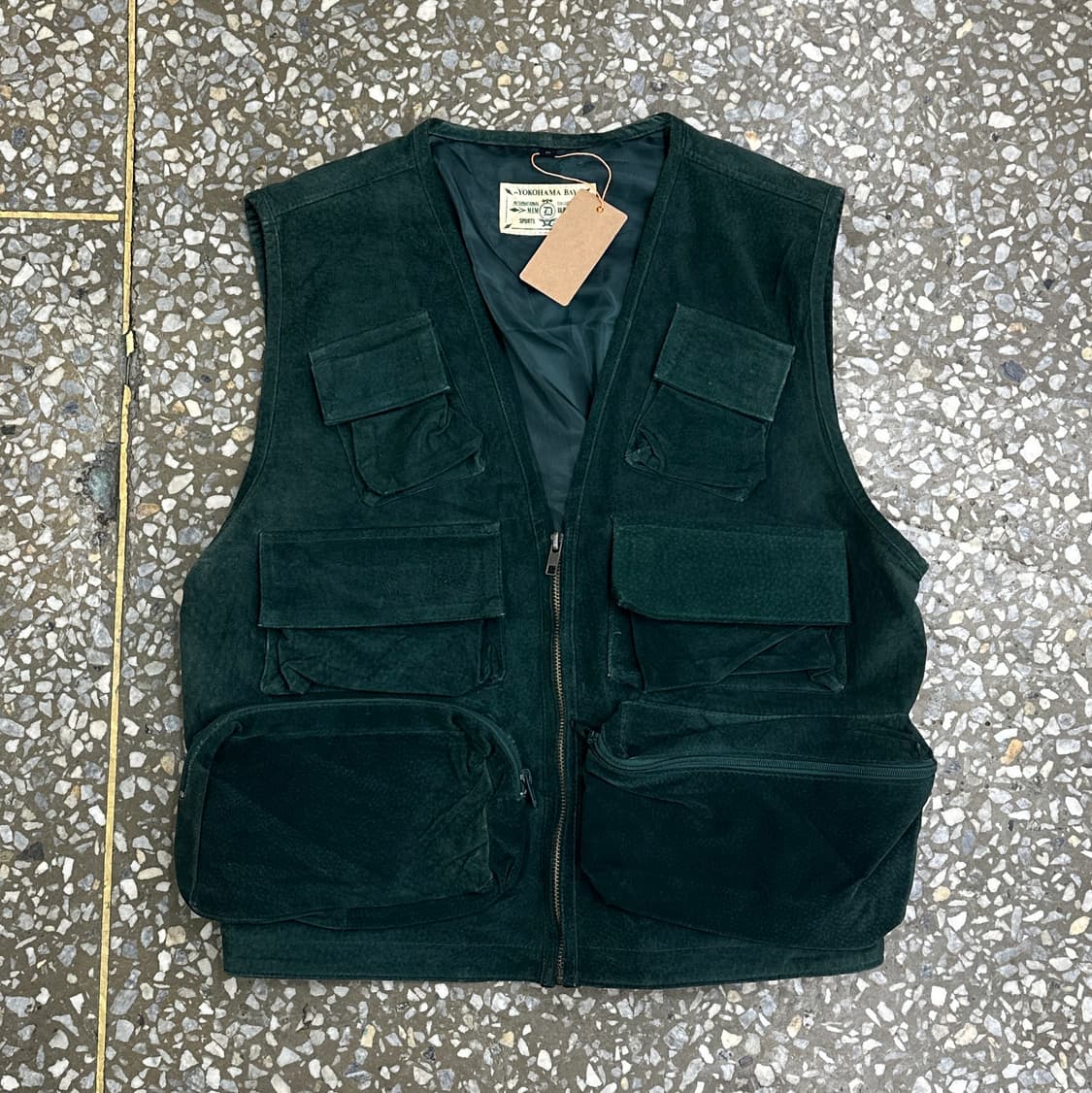 요코하마 베이 레더 가죽 피싱 베스트 F 상품이미지1