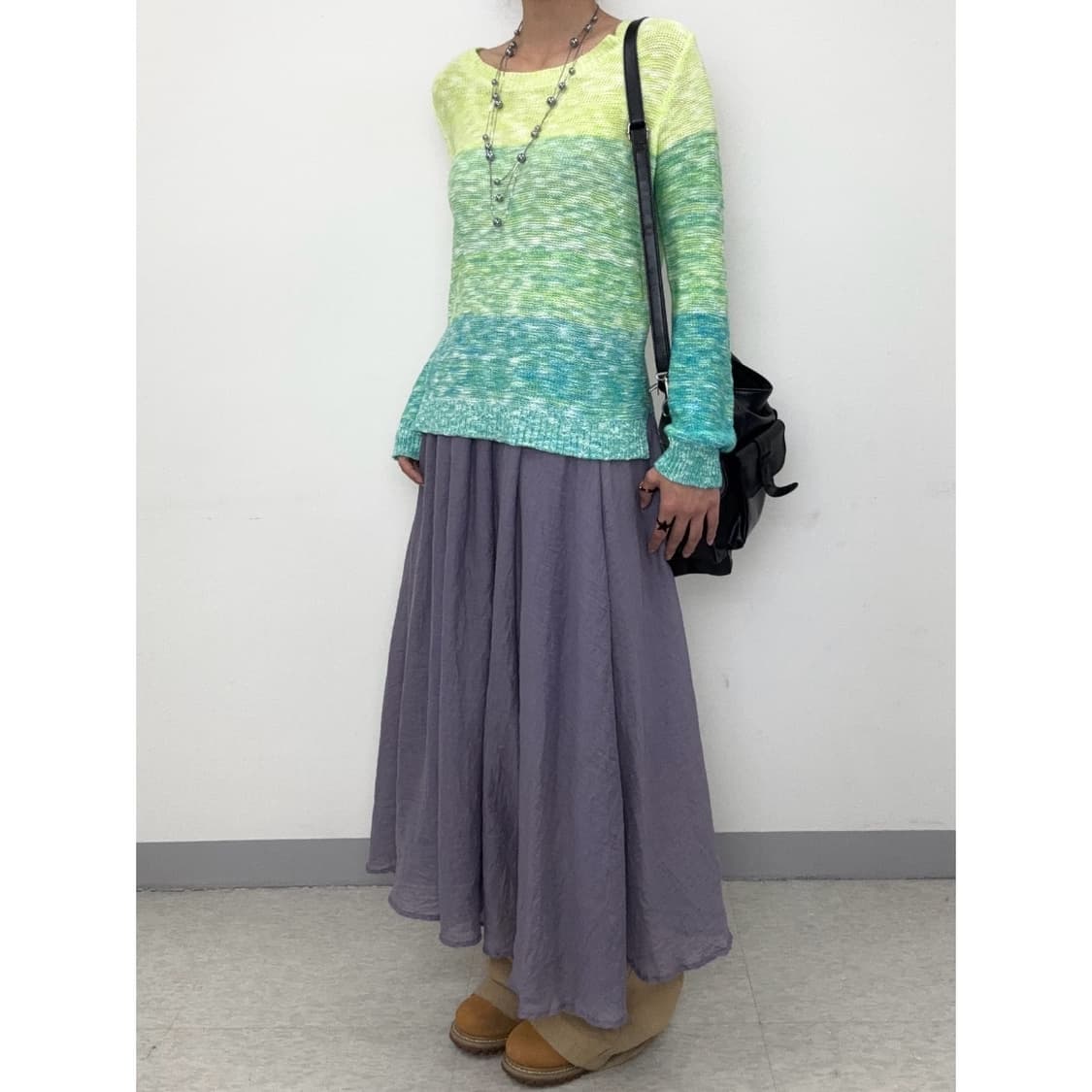 빈티지 네온 그린 니트 상품이미지3