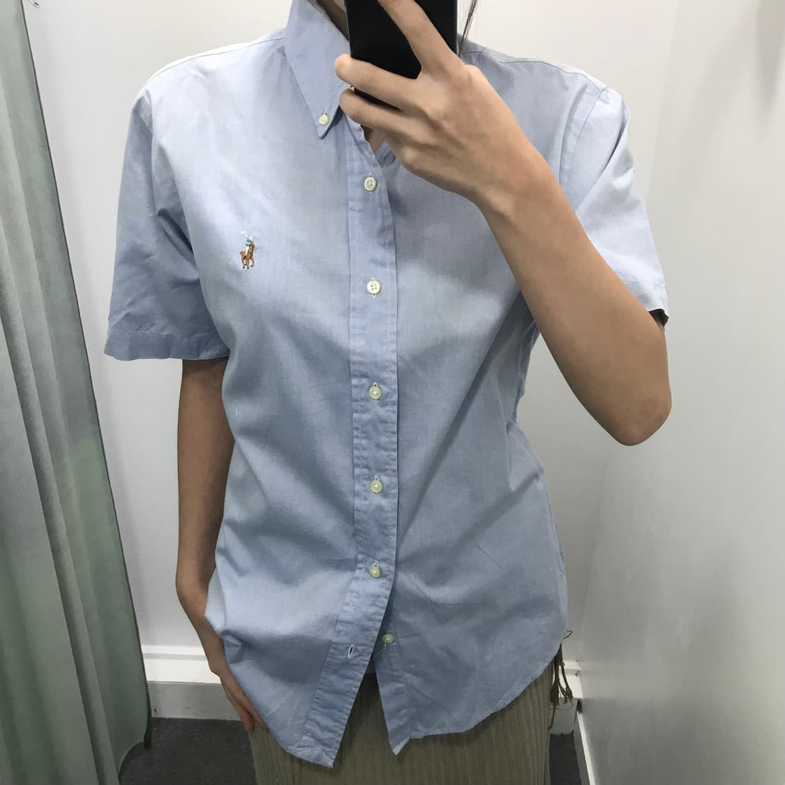 폴로 블루 반팔셔츠 상품이미지2