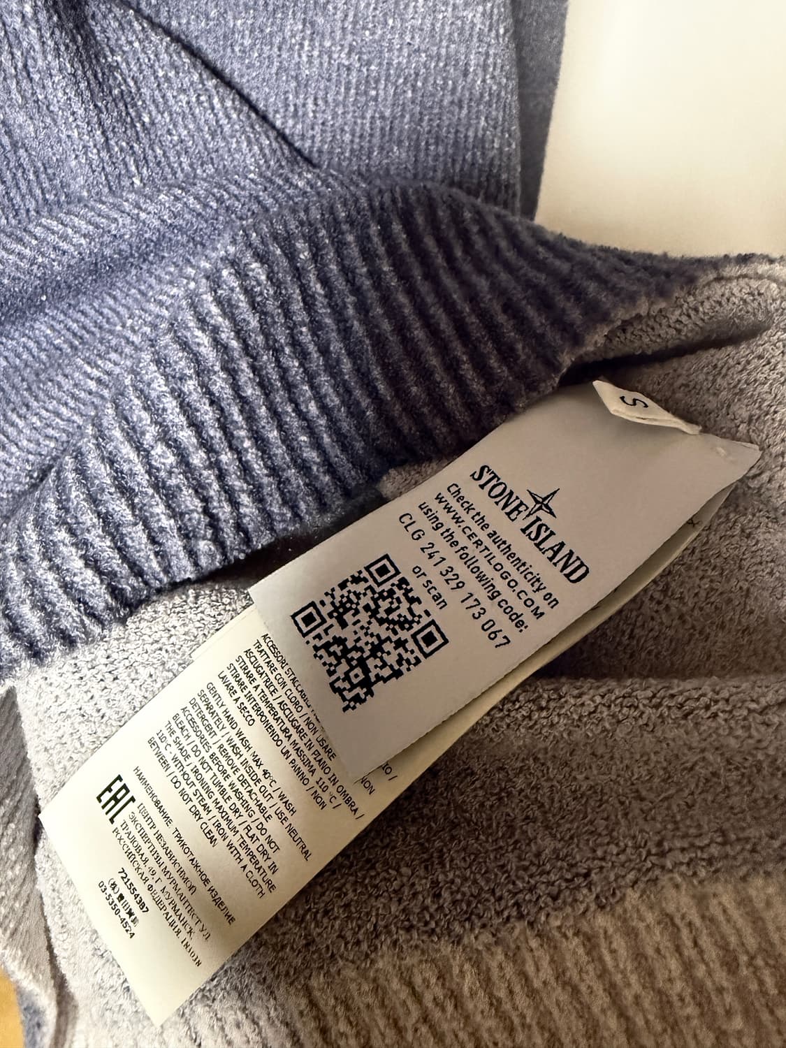Stone Island 스프레이 워시드 니트 상품이미지6