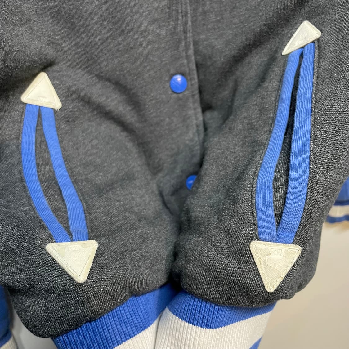 NBA 블루/그레이 야구 점퍼 상품이미지2