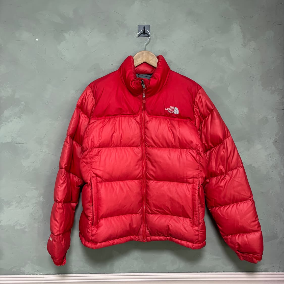 노스페이스 눕시 700 구스다운 패딩 빨강 상품이미지1