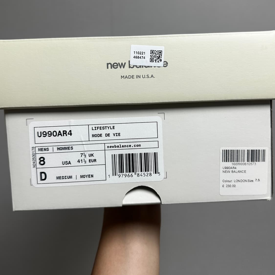 뉴발란스 오라리 990 런던포그 상품이미지6