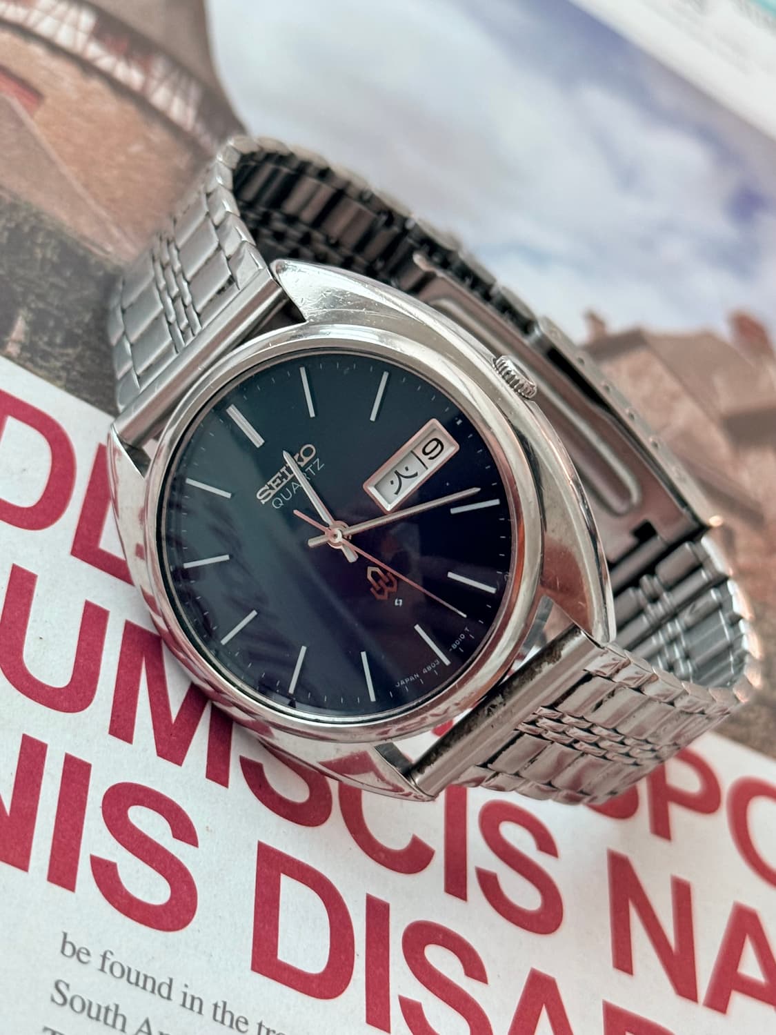  Seiko 세이코 쿼츠 딥블루 Day-Date 1976 상품이미지4