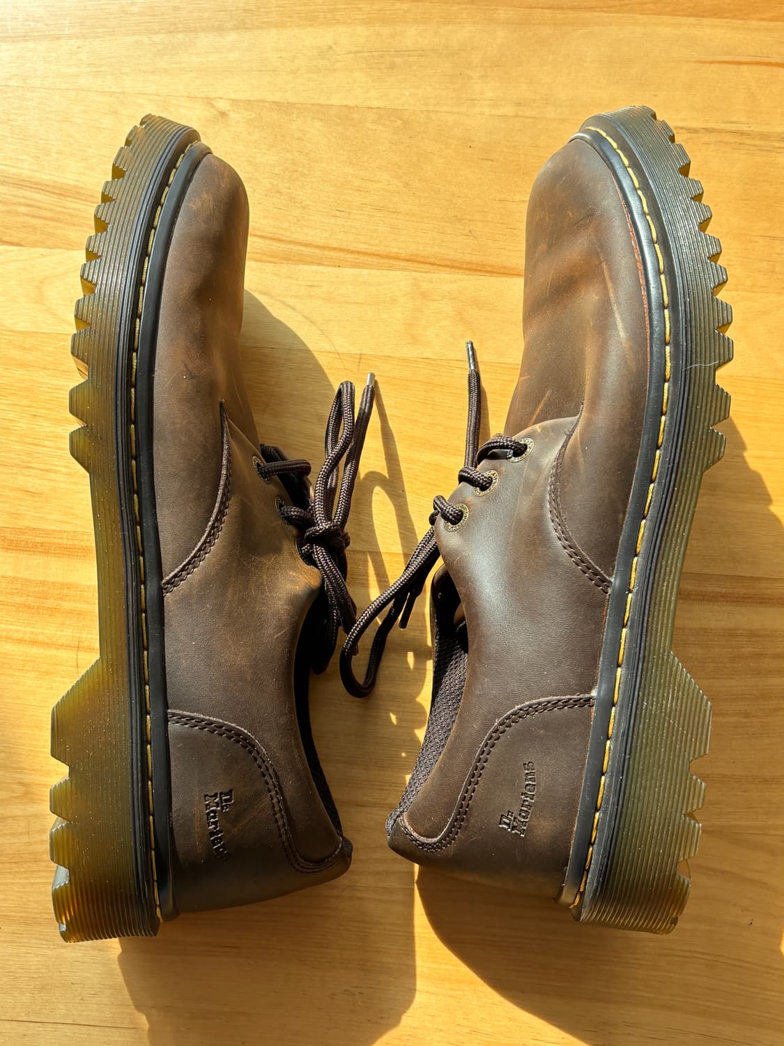 Vintage Dr.Martens KENT 브라운 레더 더비 UK9 상품이미지6