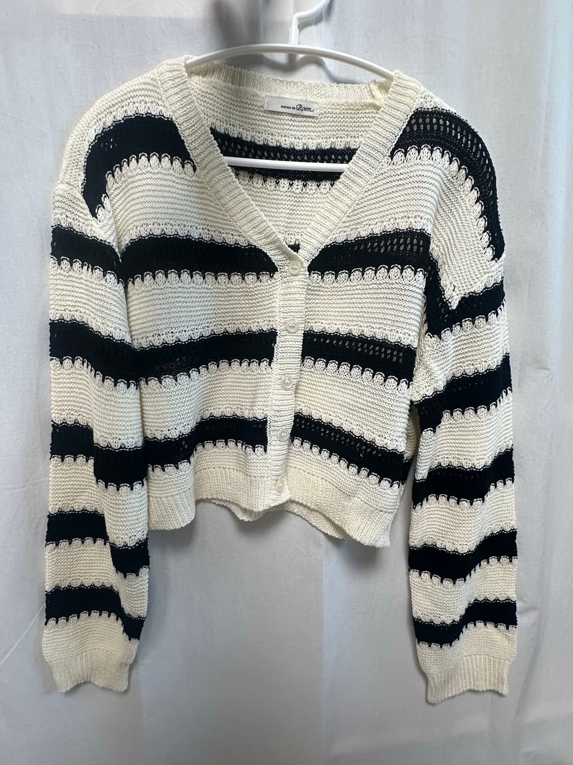 로엠 roem 스트라이프 가디건 니트가디건 상품이미지2