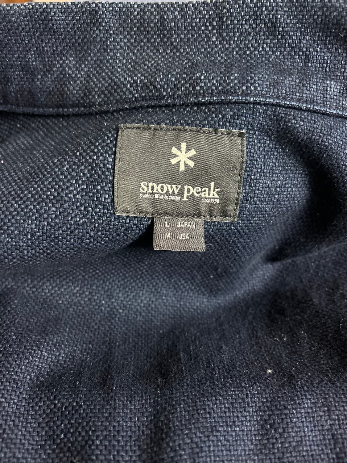 스노우피크 일본 데님 커버올 자켓 L사이즈입니다 상품이미지4