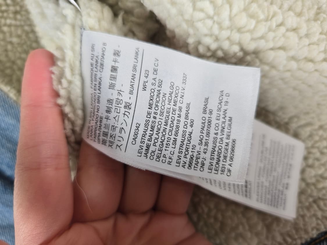 [무료배송]리바이스 S 여성 오버핏 양털 안감 데님 트러커 자켓 청자켓 상품이미지9