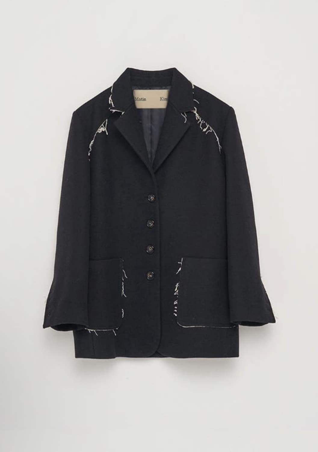 마뗑킴 Matin Kim - Raw Cutting Coat Jacket 상품이미지4