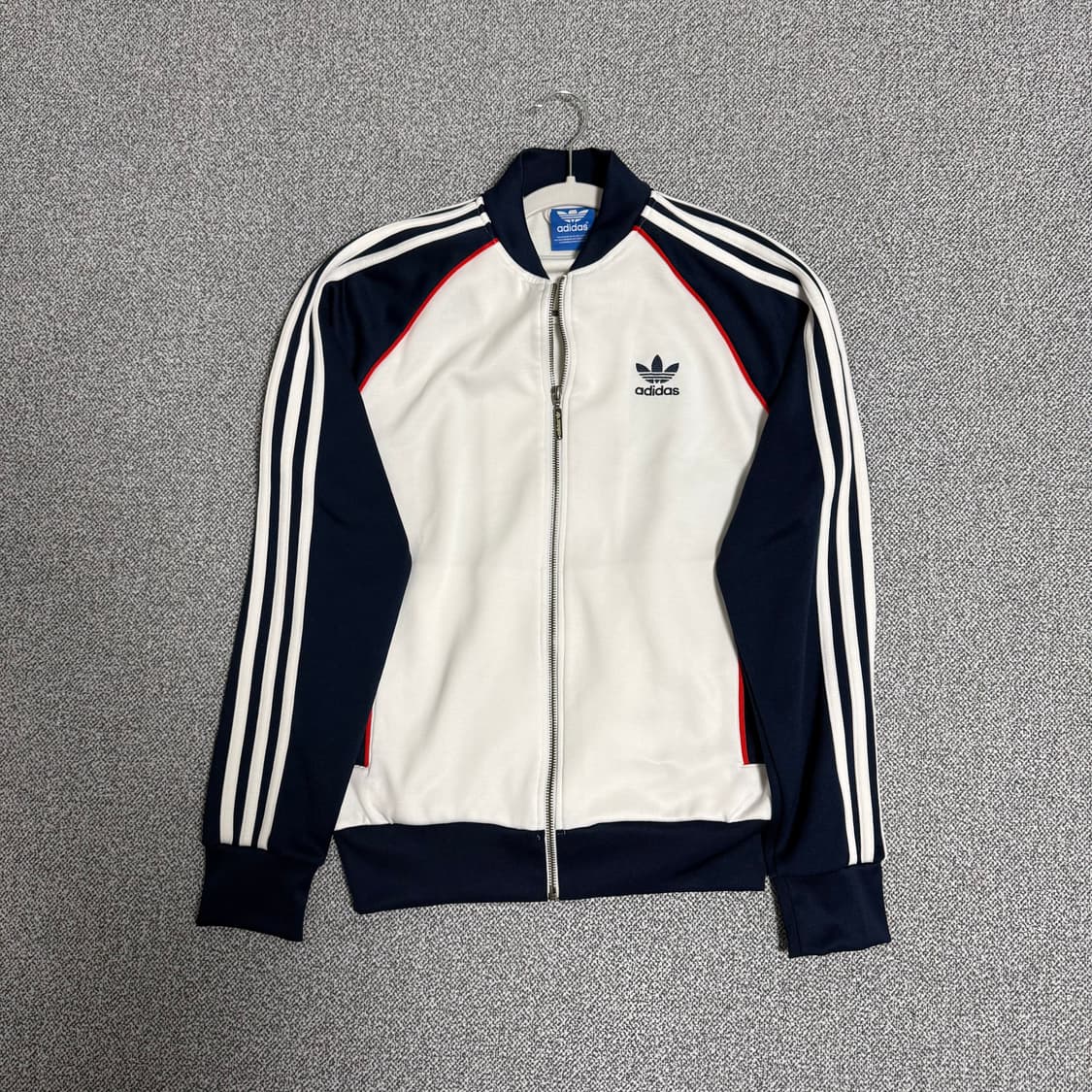 아디다스 SST 슈퍼스타 져지 화이트 네이비 95 트랙탑 상품이미지1