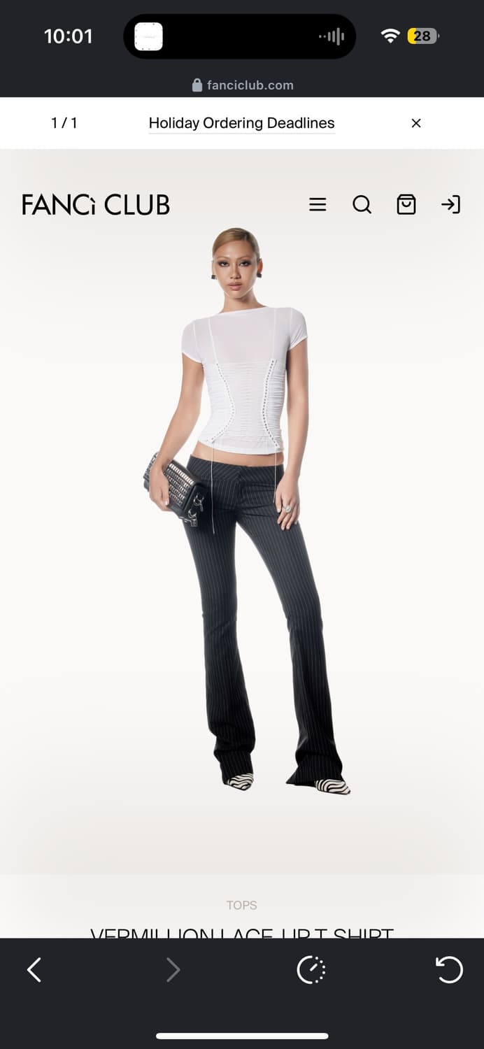 Knwls Fanci club vermillion top s 상품이미지2