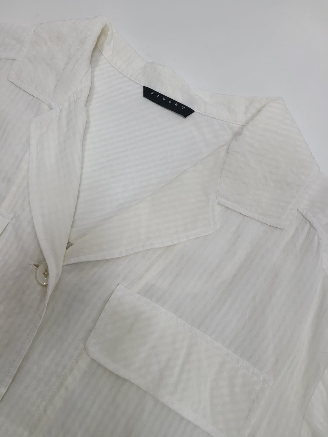 SISLEY 22SS 시슬리 레이온 셔츠형 자켓 / 여 91 (44)  상품이미지4