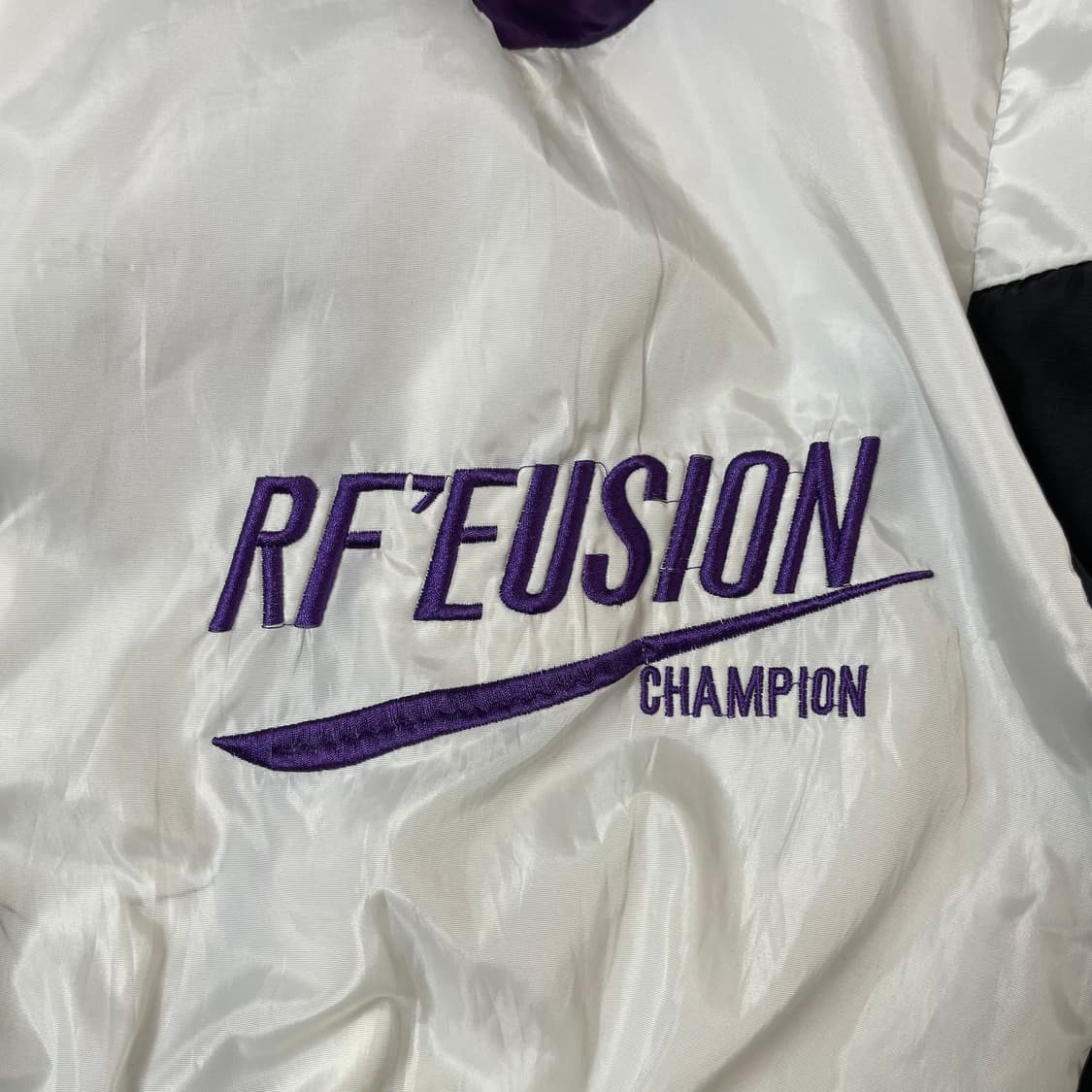 빈티지 퍼플 화이트 나일론 바람막이 자켓 상품이미지6