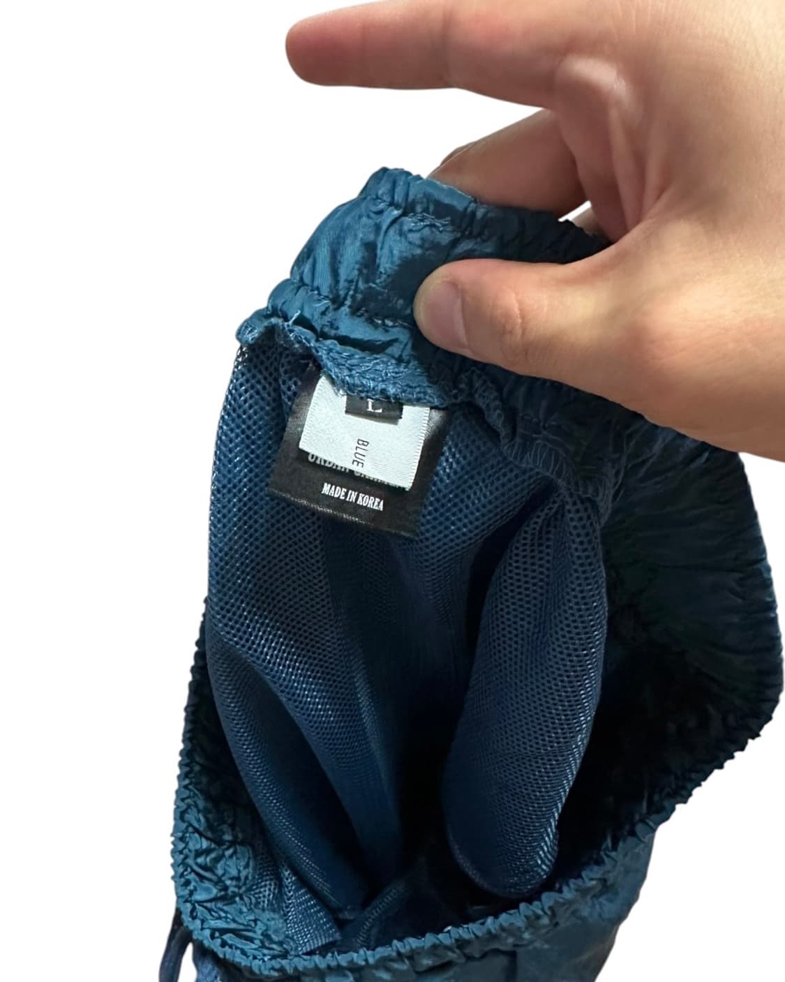블루워터 어반 가먼트 나일론 쇼츠 반바지 메탈블루 L size 상품이미지5