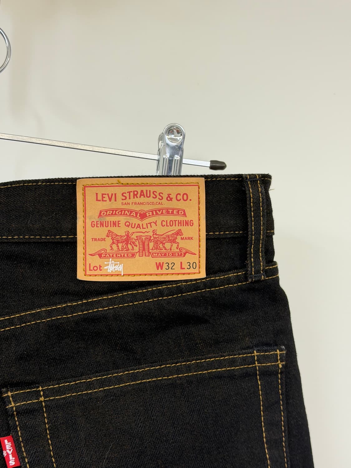 [32x30] 스투시x리바이스 크리스피 린스 568 진 상품이미지3