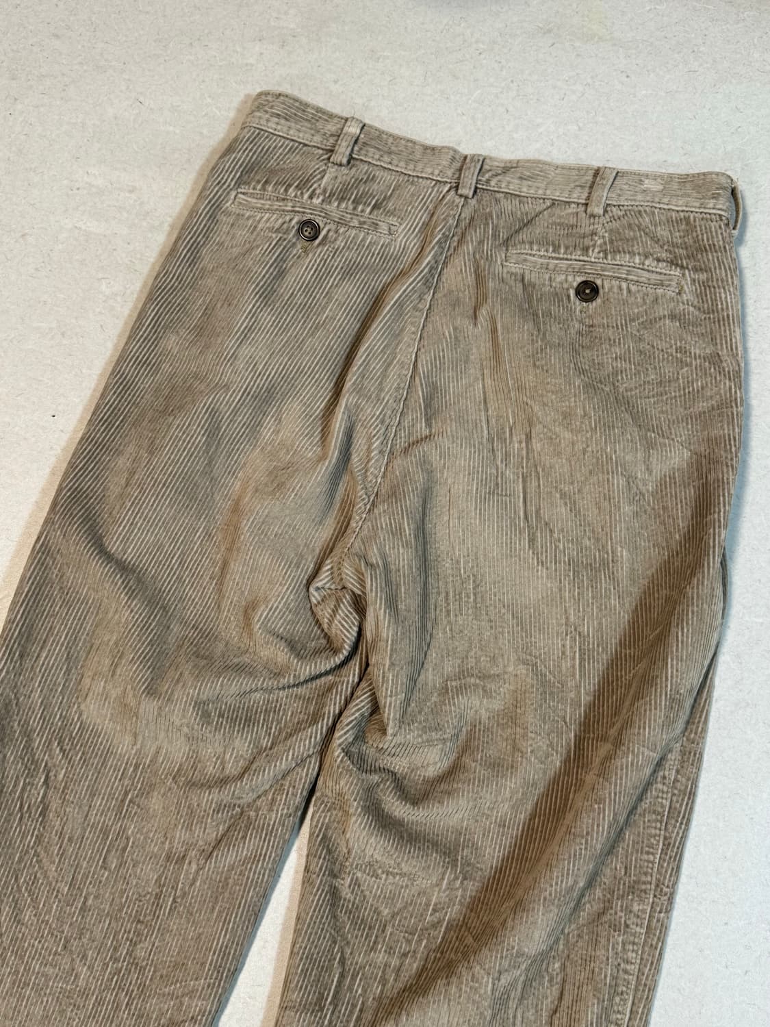 Geoffrey beene 빈티지 골 굵은 코듀로이 투턱 팬츠 상품이미지4