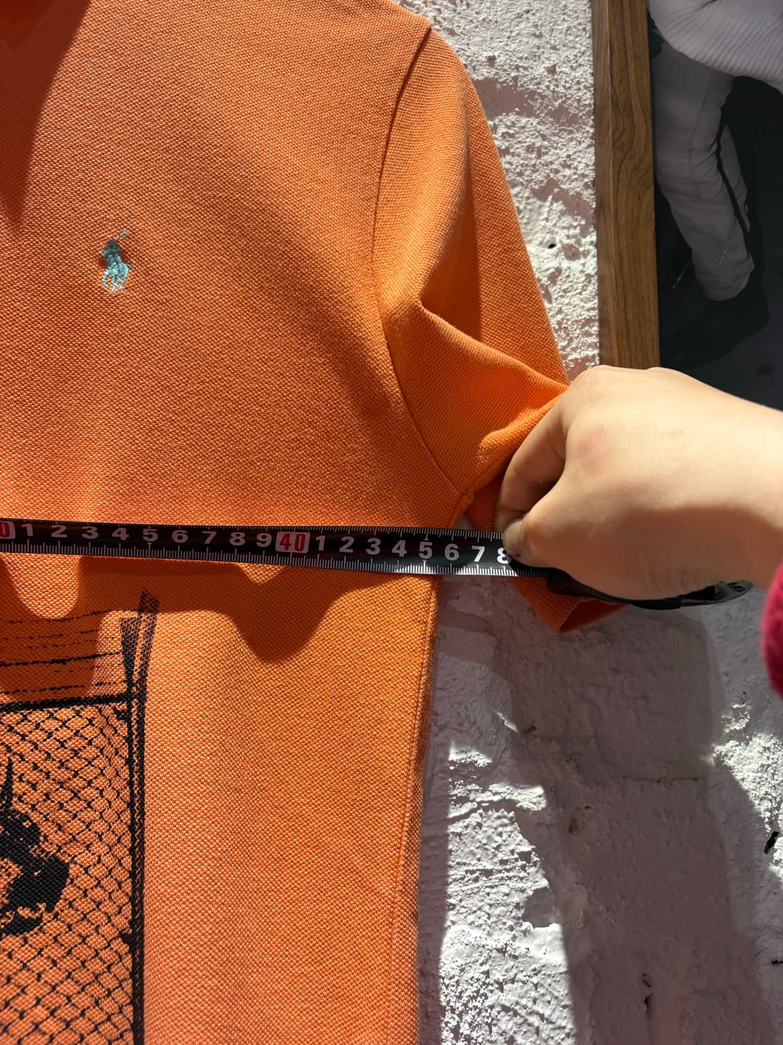 폴로 랄프로렌 오렌지 커스텀 카라 반팔  상품이미지6