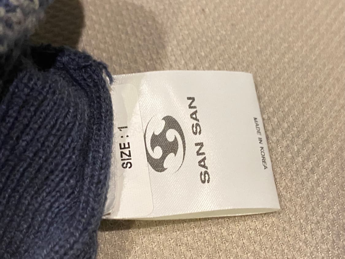Sansangear 23FW logo beanie navy 1 상품이미지4