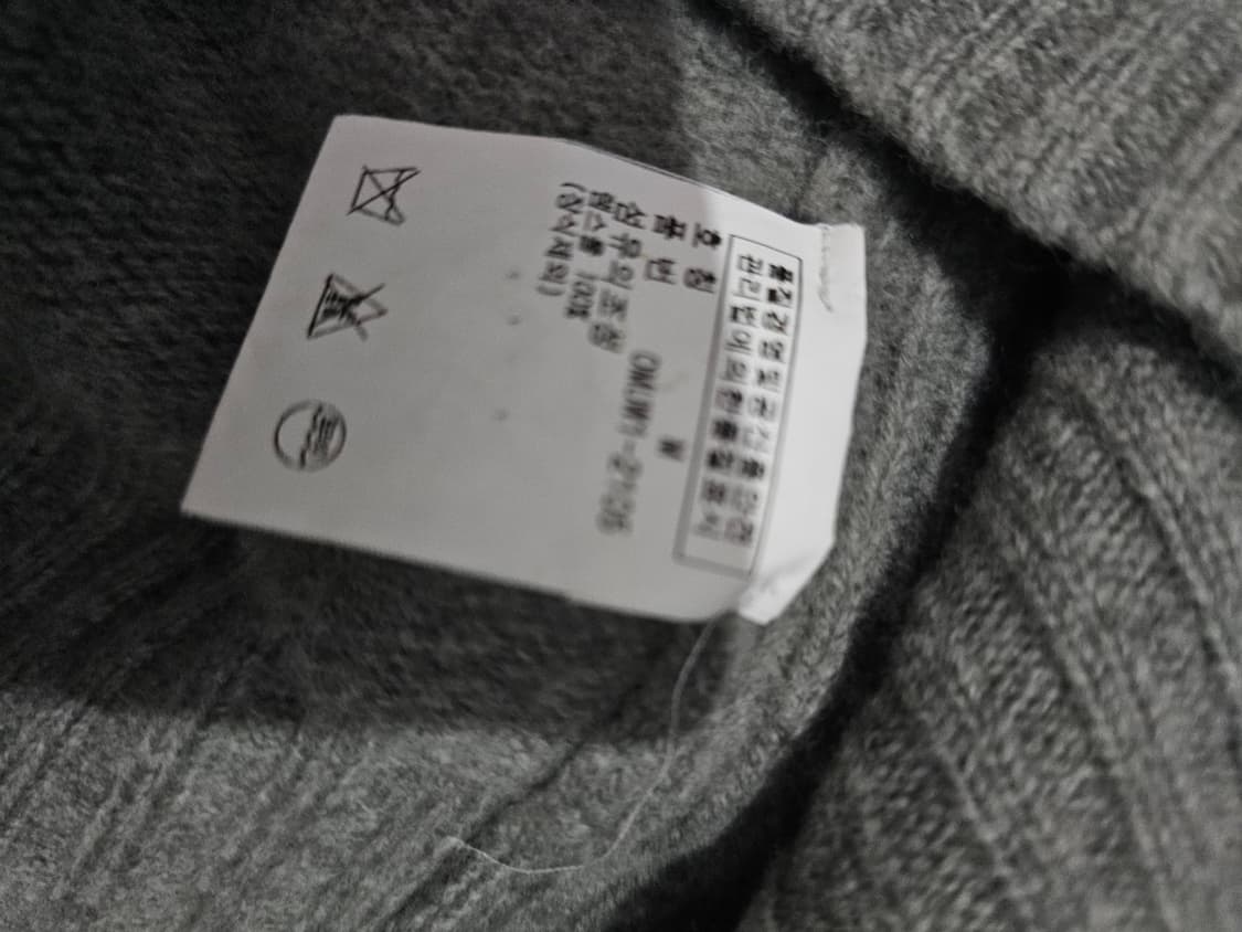 폴로 POLO 빅포니 그레이 집업 니트 집업 95/M 상품이미지6