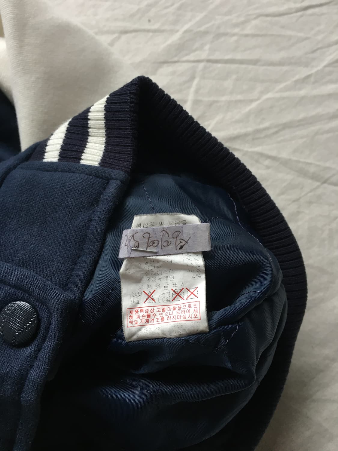 MLB 가슴로고 후드 바시티자켓 상품이미지6