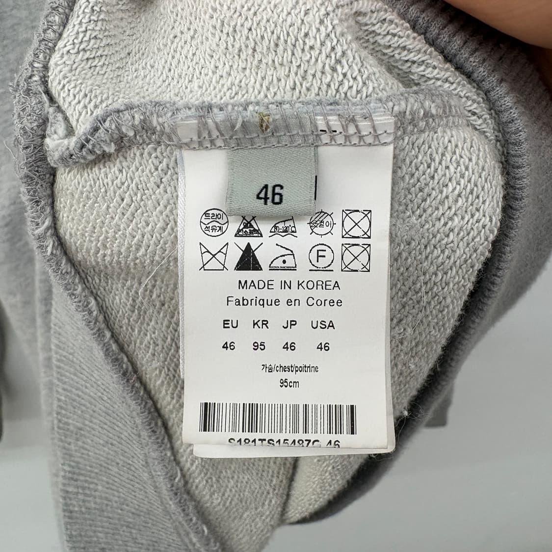 솔리드옴므 회색 맨투맨 티셔츠 남성 L 상품이미지6