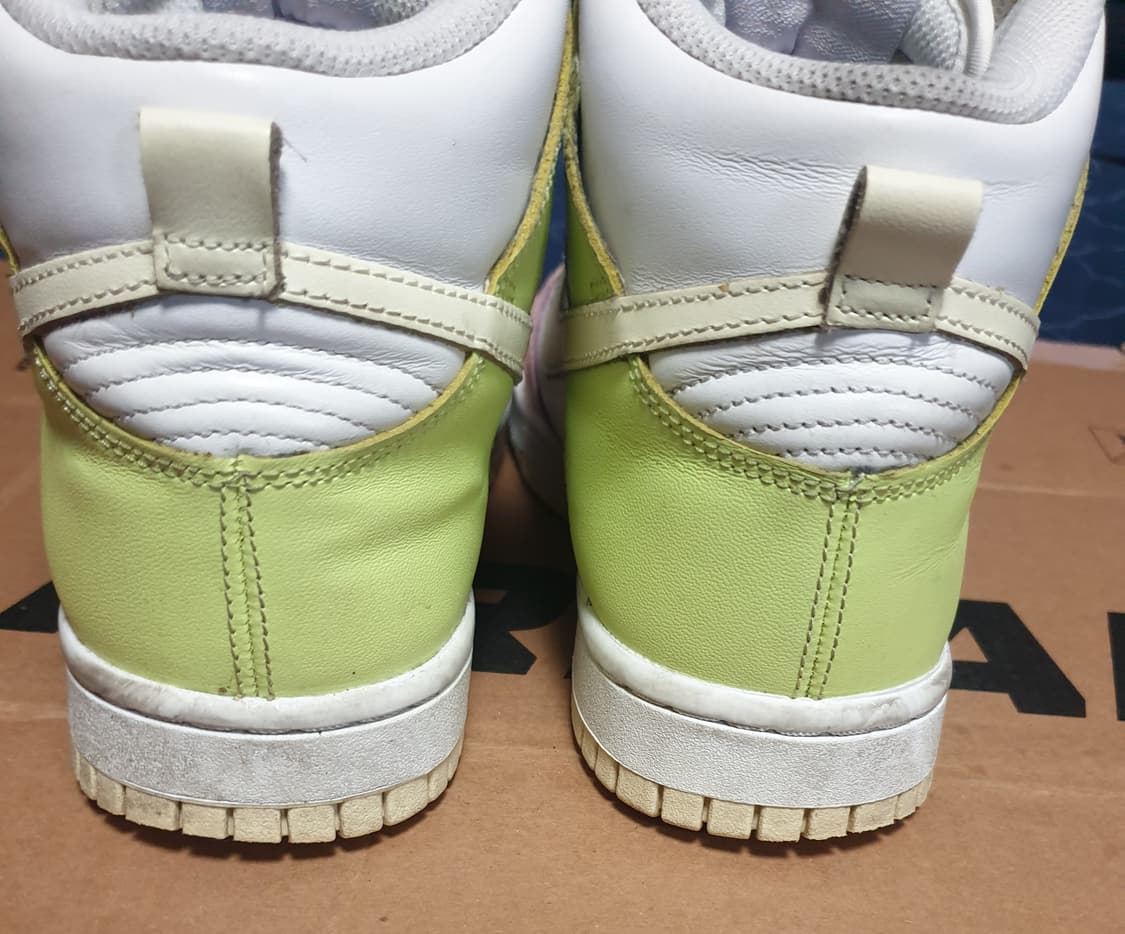 나이키 우먼스 덩크하이 캐시미어 레몬 화이트 트위스트 (245) 상품이미지4