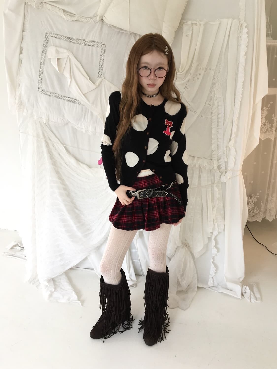 비비안웨스트우드 도트 가디건 상품이미지3