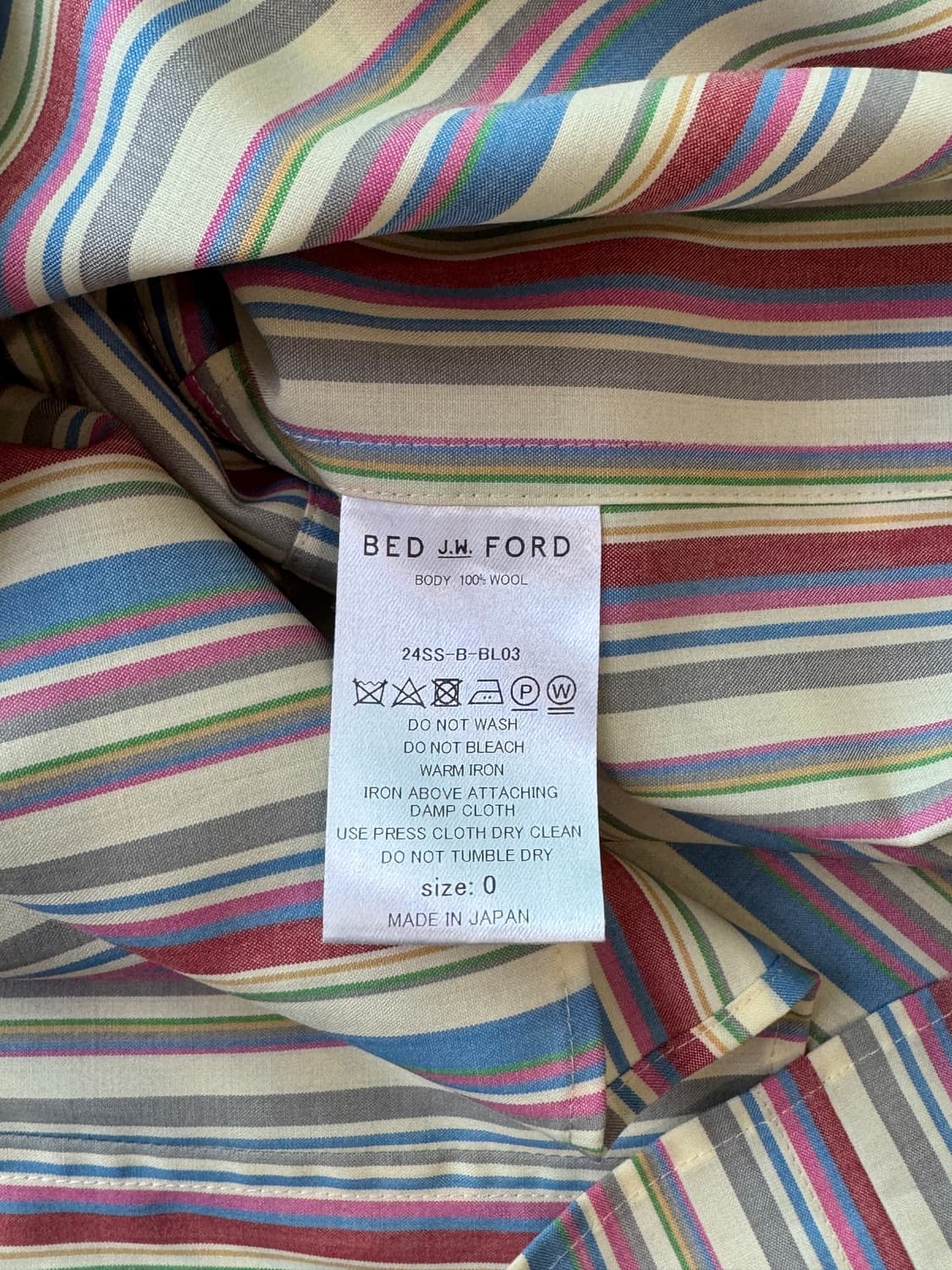 24SS BED J.W FORD 오버 스트라이프 셔츠 0 상품이미지7