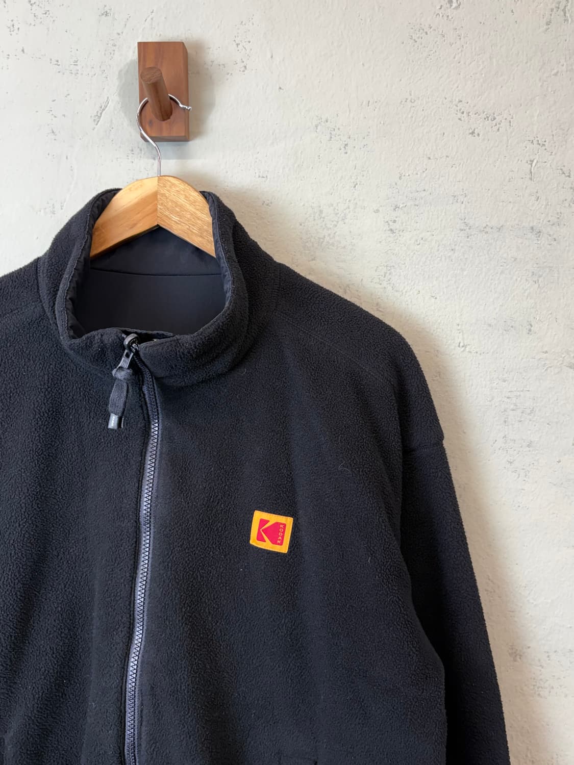 코닥 코다컬러 리버시블 플리스 빅로고 자켓 블랙 상품이미지8