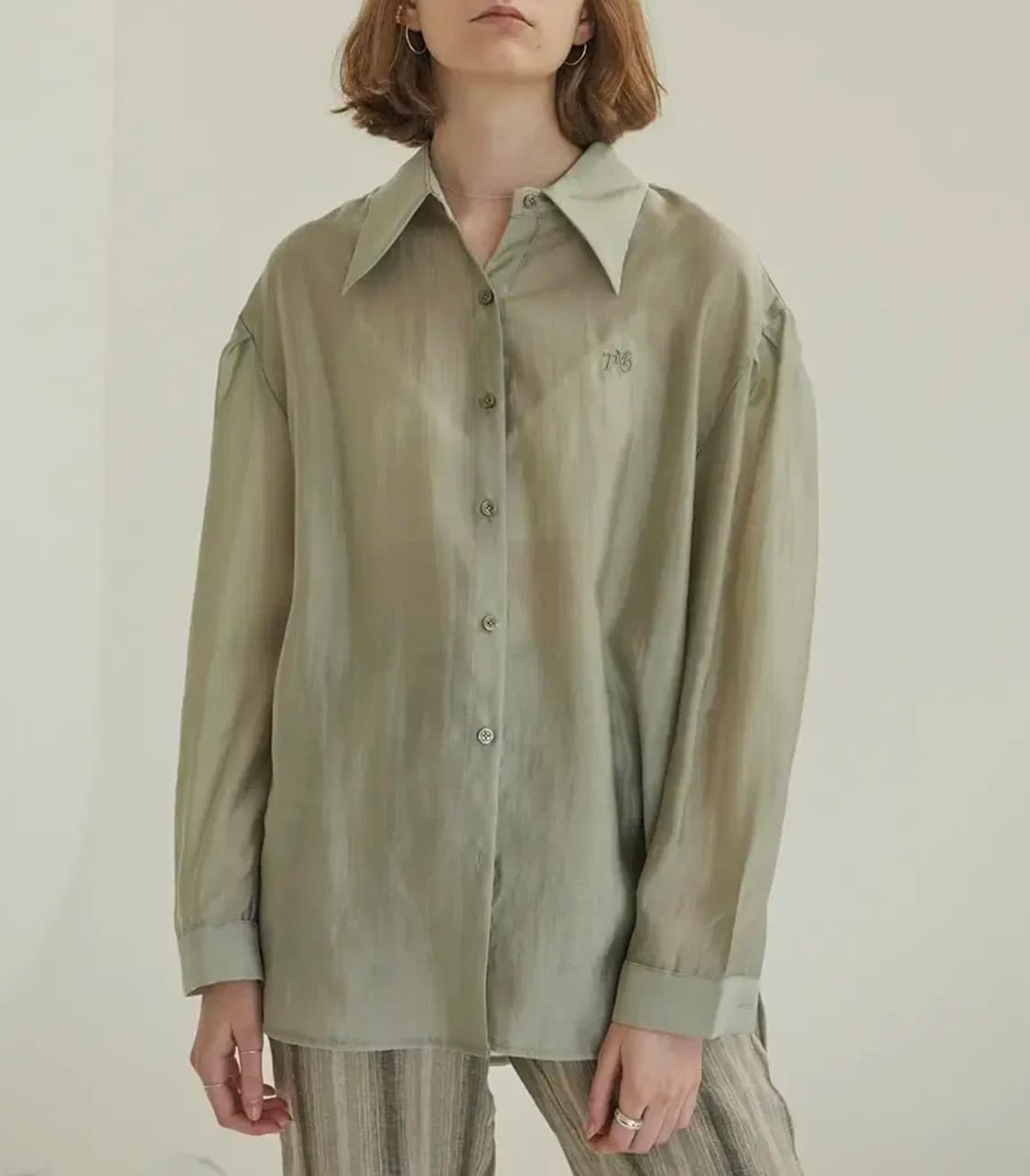 TMO BY 13MONTH SHIRRING SHIRT (KHAKI) 상품이미지1
