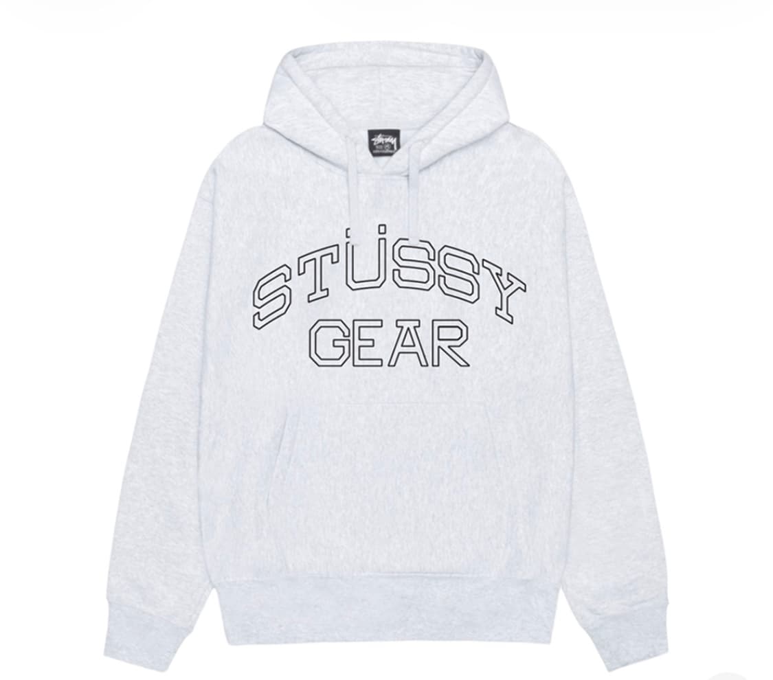 스투시 기어 후드 애쉬 헤더 상품이미지1