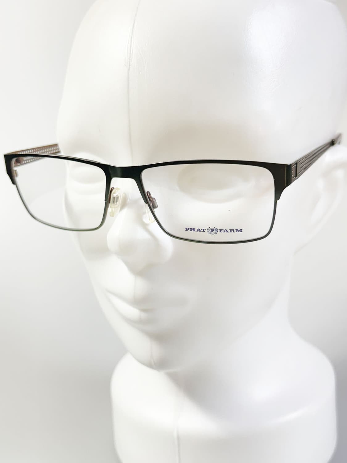PHAT FARM 매트 그린 슬림 스퀘어 메탈 빈티지 안경 상품이미지8