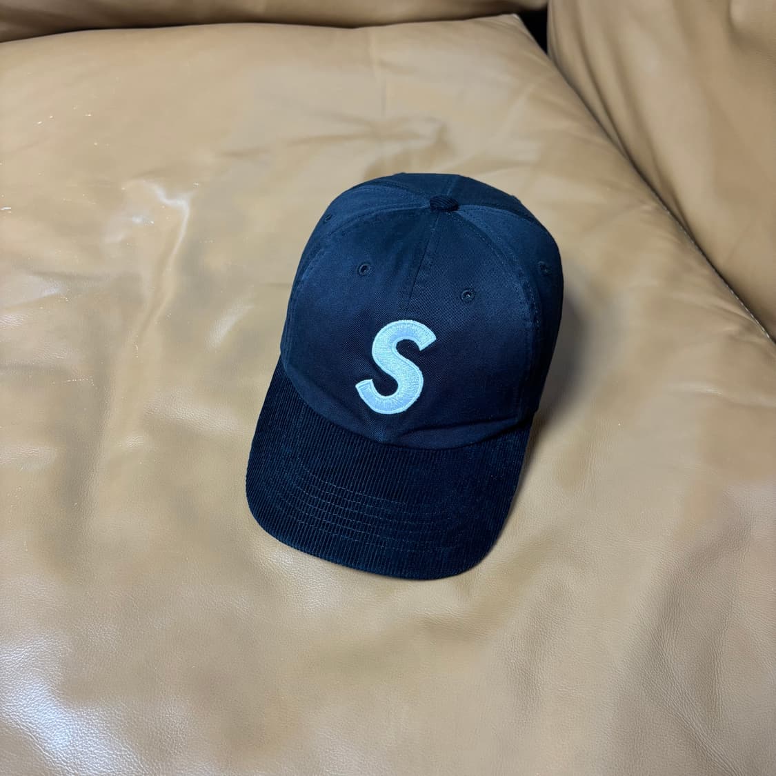 슈프림 S로고 6패널 볼캡 모자 24ss 투톤 블랙 상품이미지1