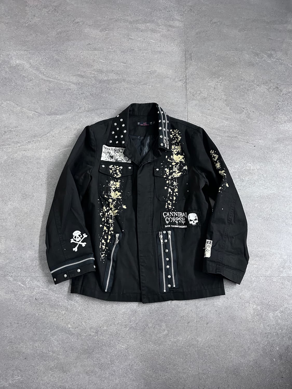 펑크 멀티 지퍼 셔츠 상품이미지1