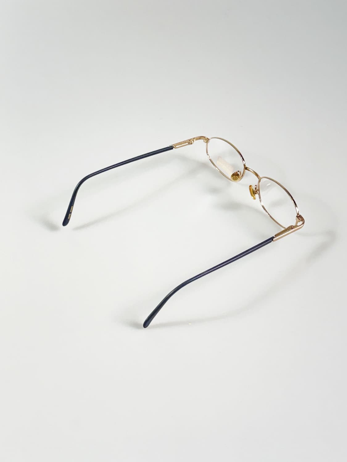 90s JACK 2000 골드 슬림 오벌 프레임 빈티지 안경 상품이미지4