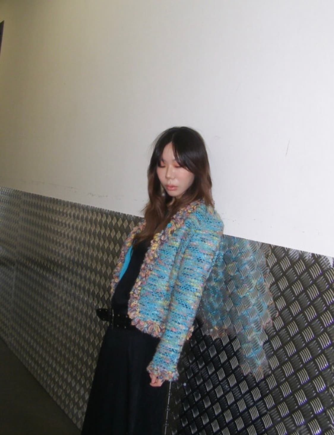 김프티 보트넥 져지 맥시 드레스 상품이미지2