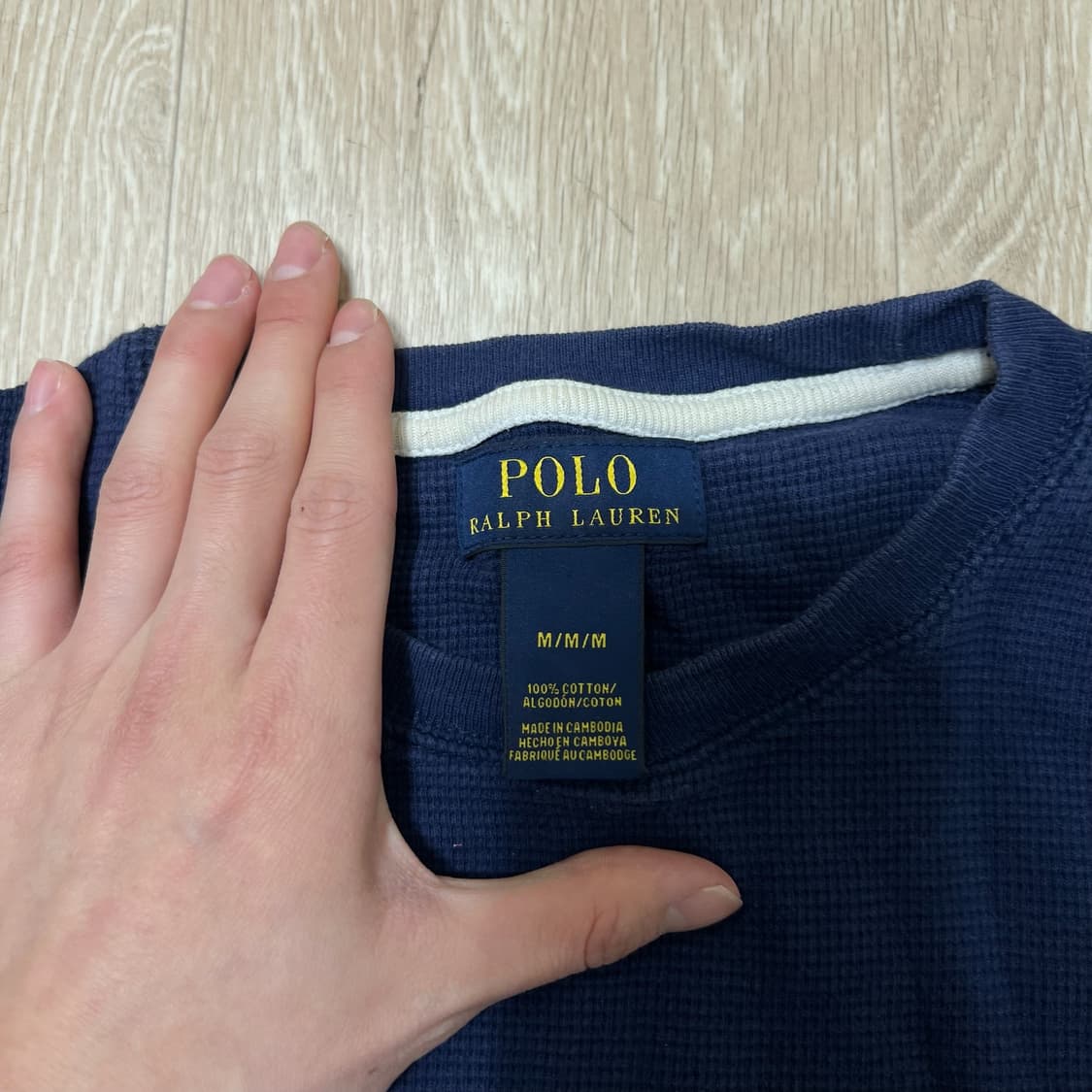 폴로 랄프로렌 베이직 와플 반팔티 M/95  상품이미지5