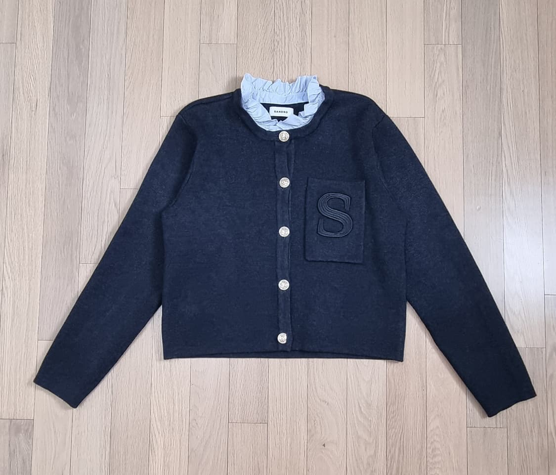 산드로 프릴넥 탈착 가디건 1size _ 여성 상품이미지2