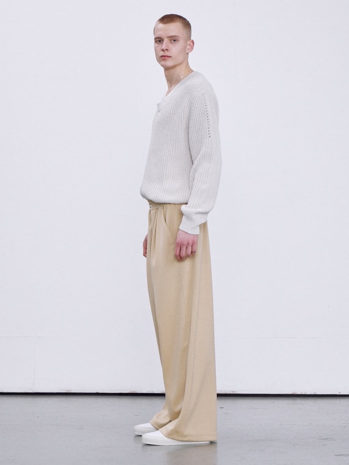 [S] 렉토 트리콧 트라이콧 트레이닝 팬츠 베이지 상품이미지9