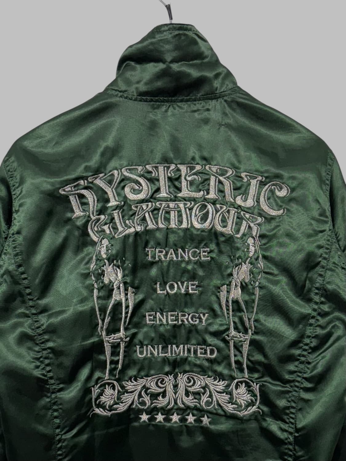 HYSTERIC GLAMOUR satin jacket green  상품이미지2